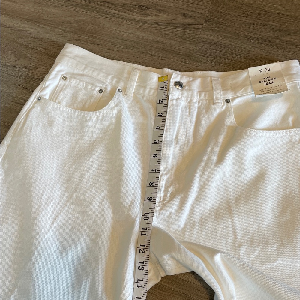 Madewell The Balloon Jean White Size 32 NEW - Picture 10 of 11
